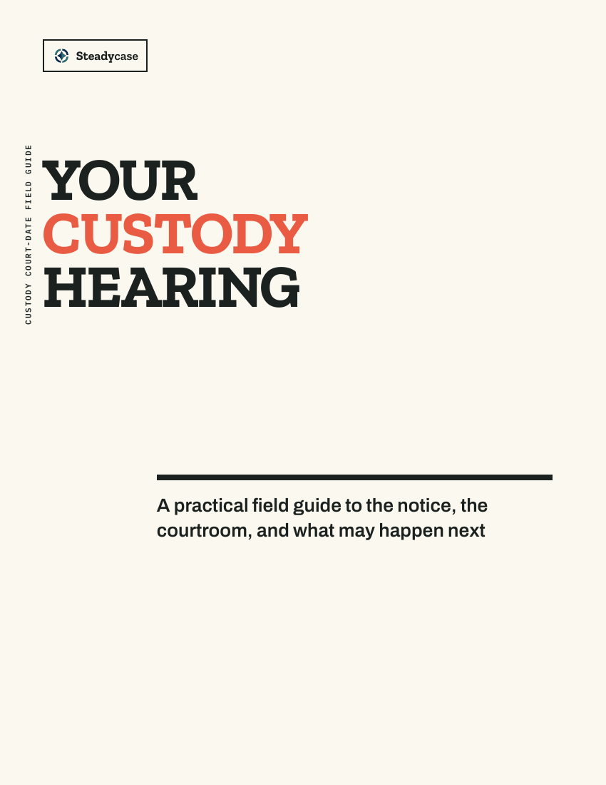 Your Custody Hearing Quick Guide cover