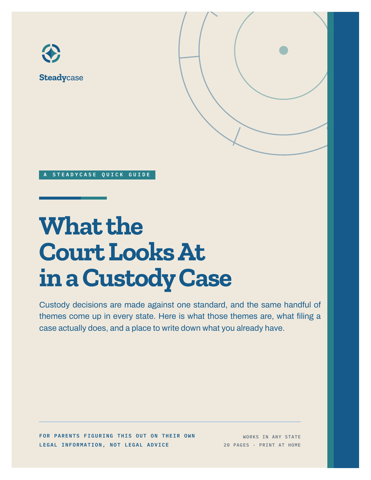 Best Interest Quick Guide cover — What the Court Looks At in a Custody Case